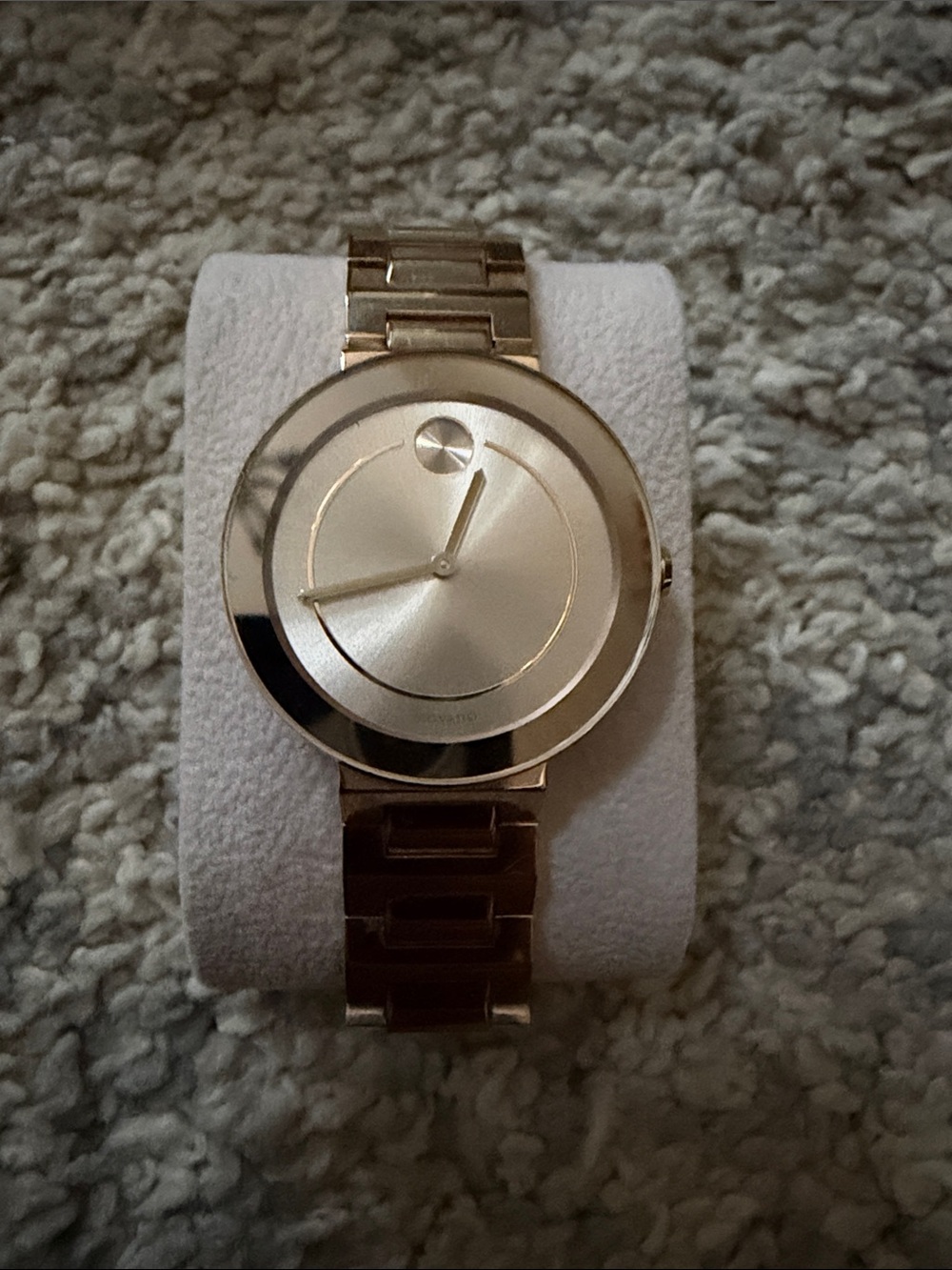 Movado Minimalist Rose Gold Bracelet Watch